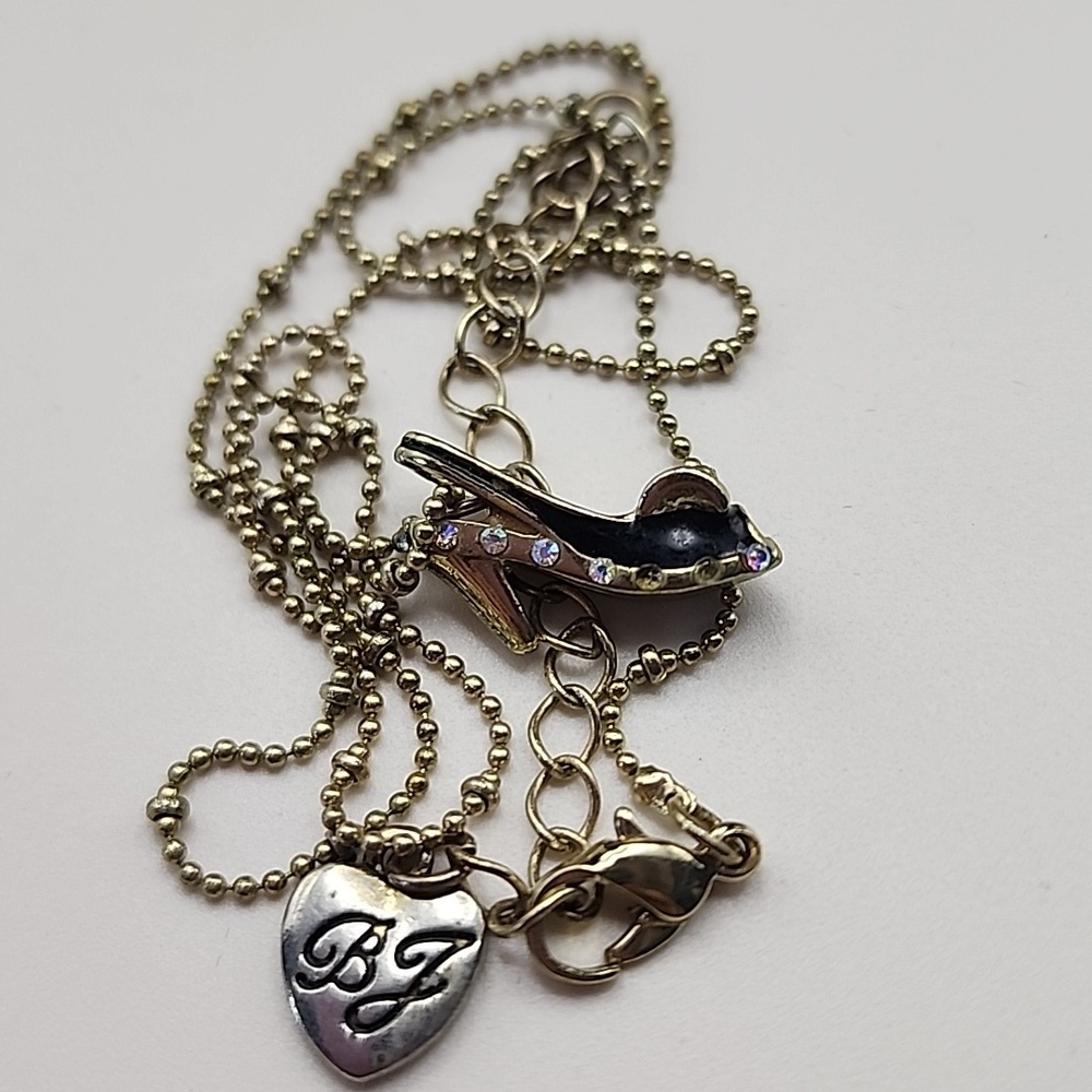 Elegant‎ Gold Tone High Heel Pendant Necklace Betsey Johnson